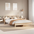 vidaXL Rama łóżka bez materaca, 140x200 cm, lite drewno sosnowe