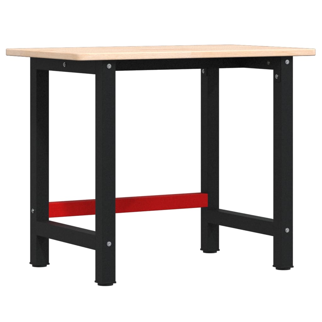 vidaXL Stolik roboczy, 100x60x81,5 cm, prostokątny, lite drewno dębowe