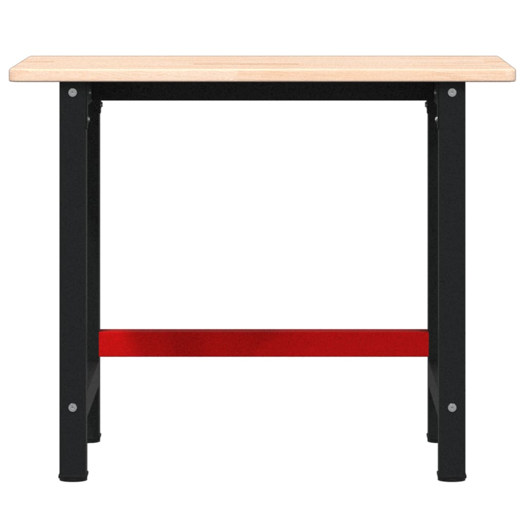 vidaXL Stolik roboczy, 100x60x81,5 cm, prostokątny, lite drewno dębowe