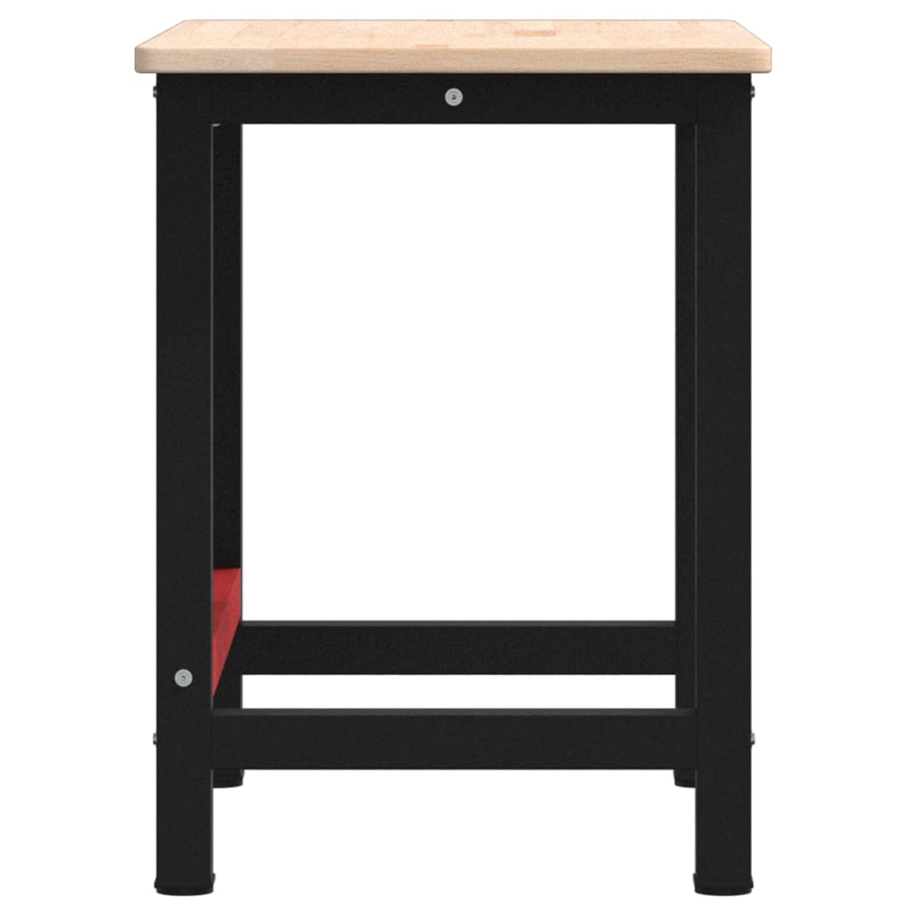 vidaXL Stolik roboczy, 100x60x81,5 cm, prostokątny, lite drewno dębowe