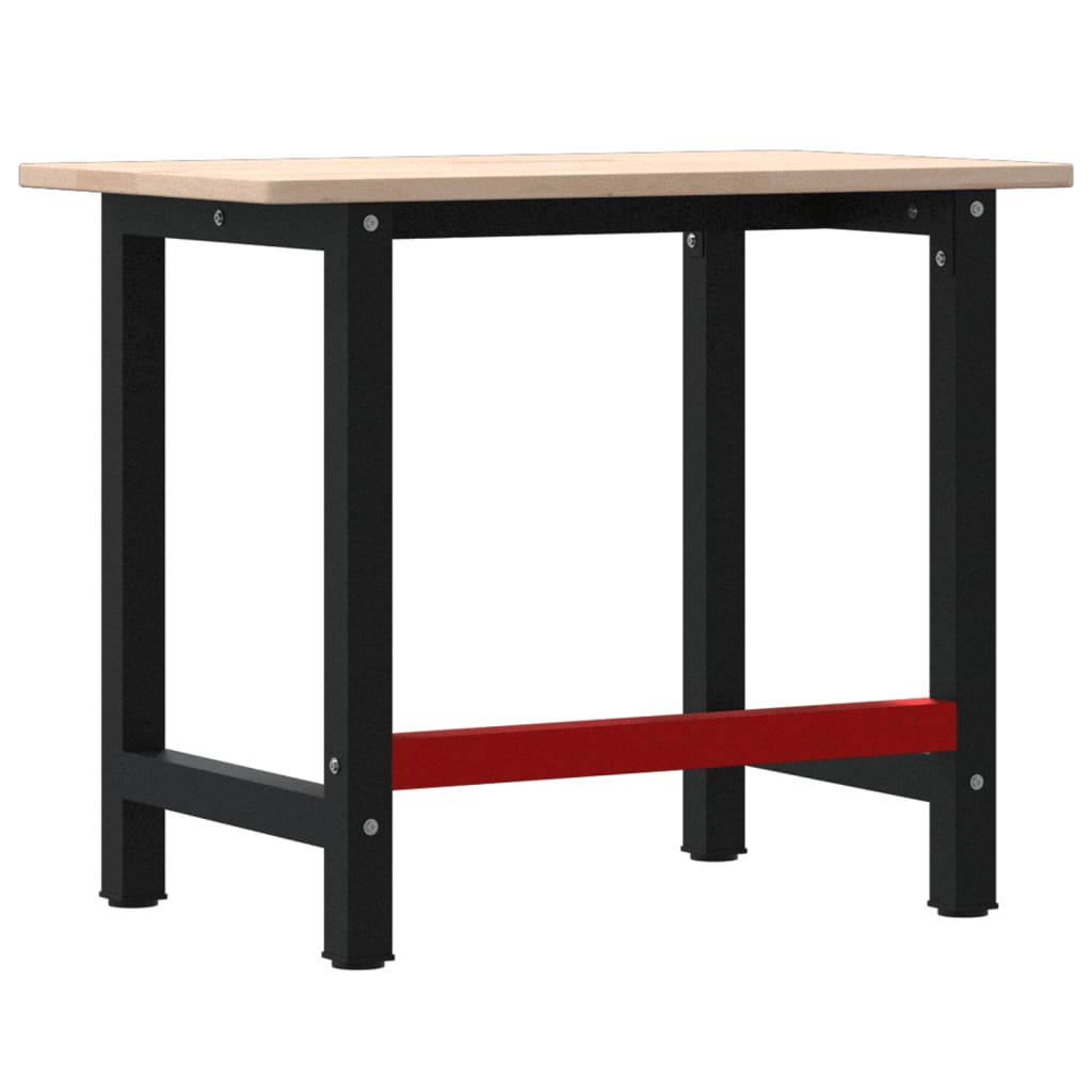 vidaXL Stolik roboczy, 100x60x81,5 cm, prostokątny, lite drewno dębowe