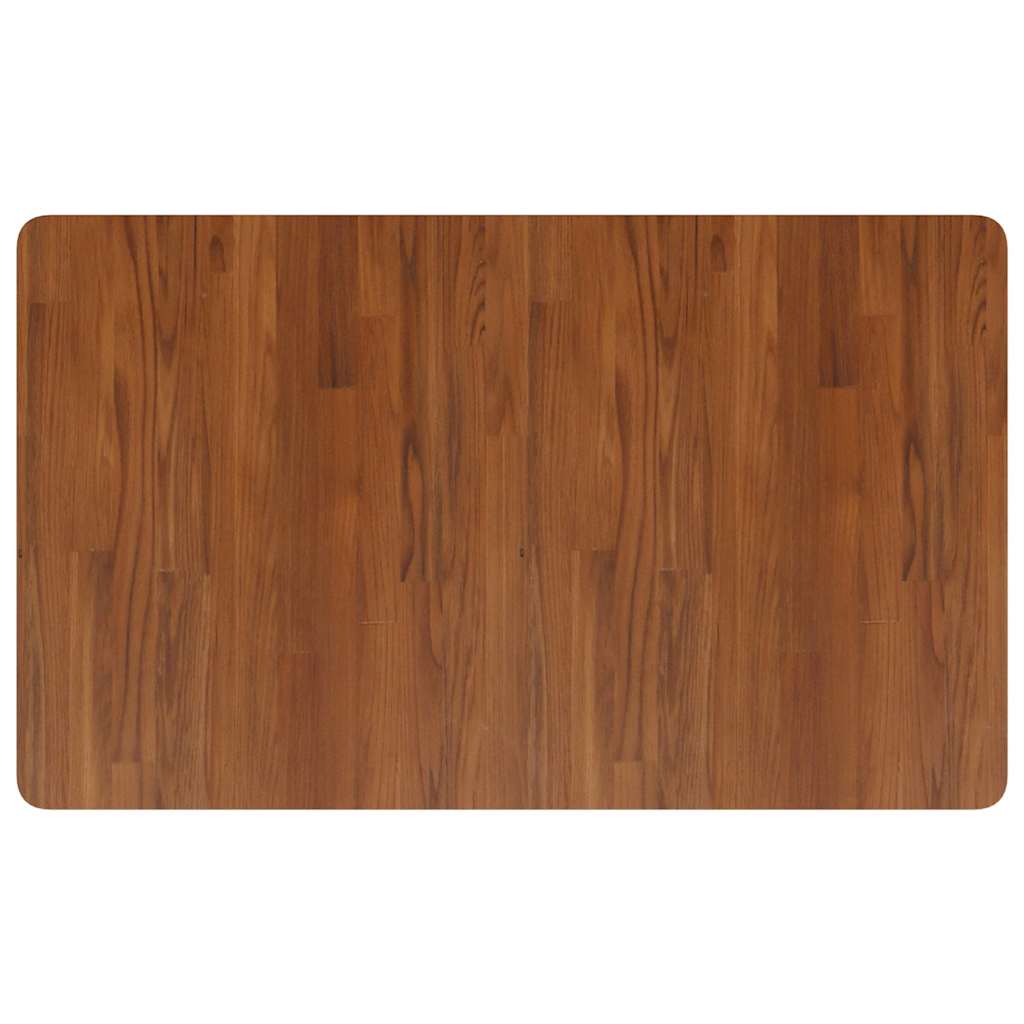 vidaXL Stolik roboczy, ciemny brąz, 100x60x81,5 cm, lite drewno dębowe