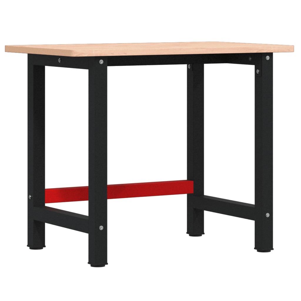 vidaXL Stolik roboczy, 100x60x81,5 cm, prostokątny, lite drewno bukowe