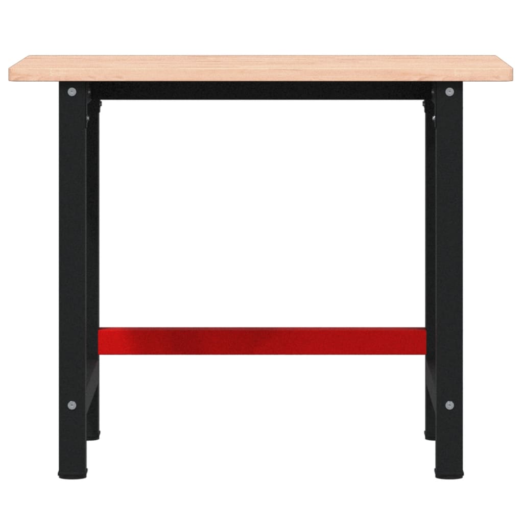 vidaXL Stolik roboczy, 100x60x81,5 cm, prostokątny, lite drewno bukowe