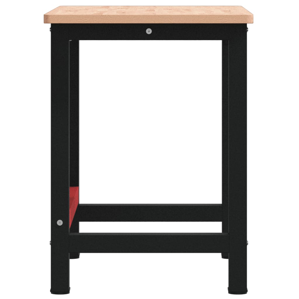vidaXL Stolik roboczy, 100x60x81,5 cm, prostokątny, lite drewno bukowe