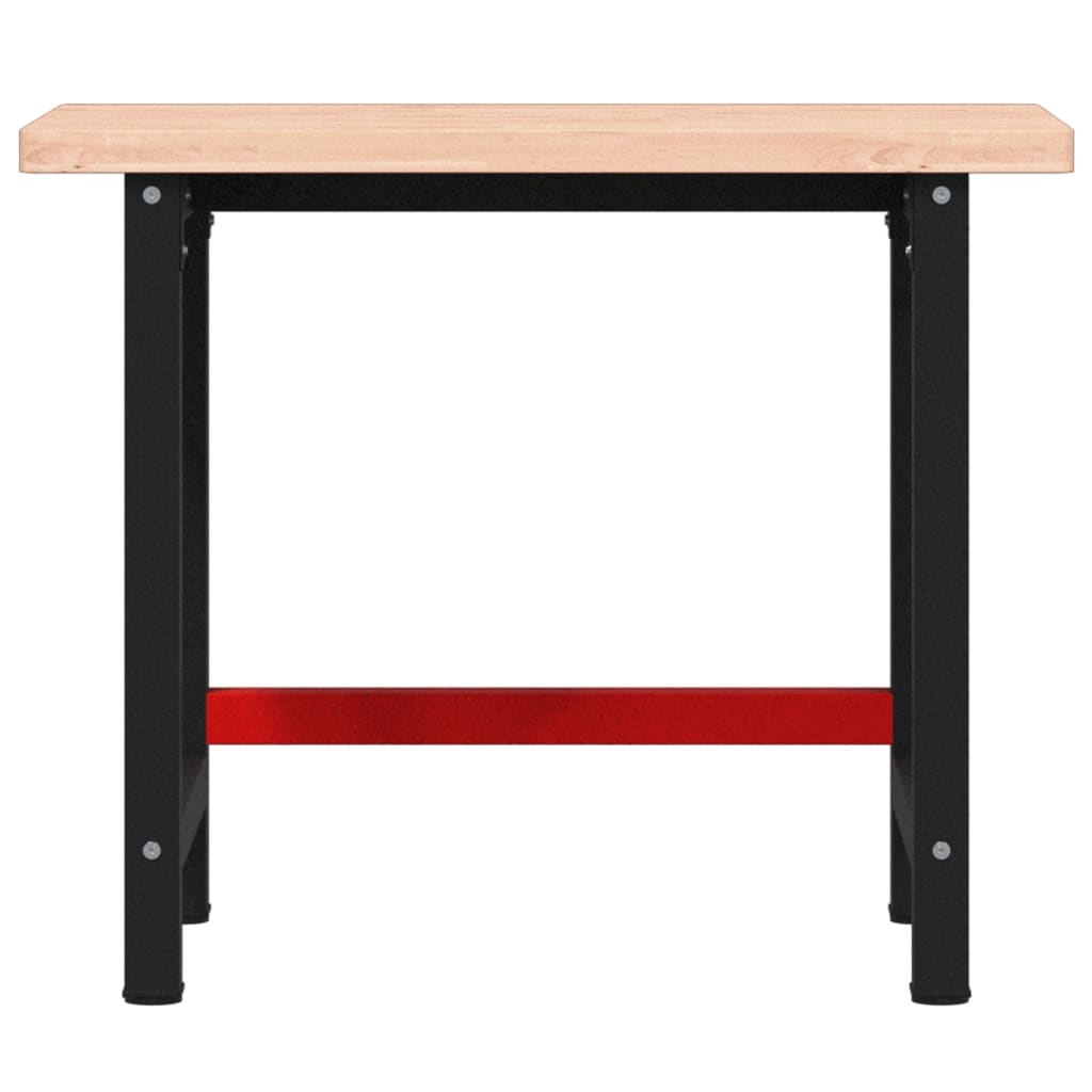 vidaXL Stolik roboczy, 100x60x83 cm, prostokątny, lite drewno bukowe