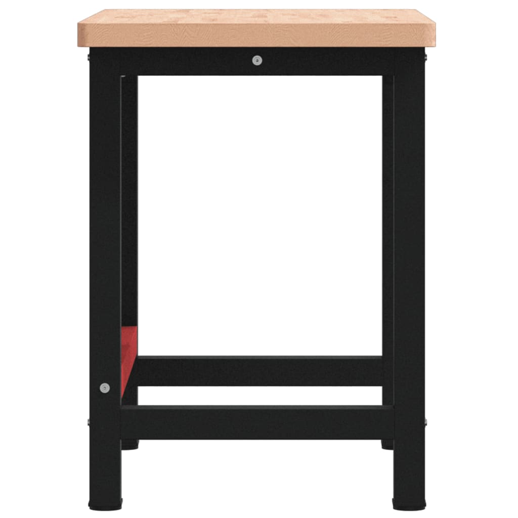 vidaXL Stolik roboczy, 100x60x83 cm, prostokątny, lite drewno bukowe