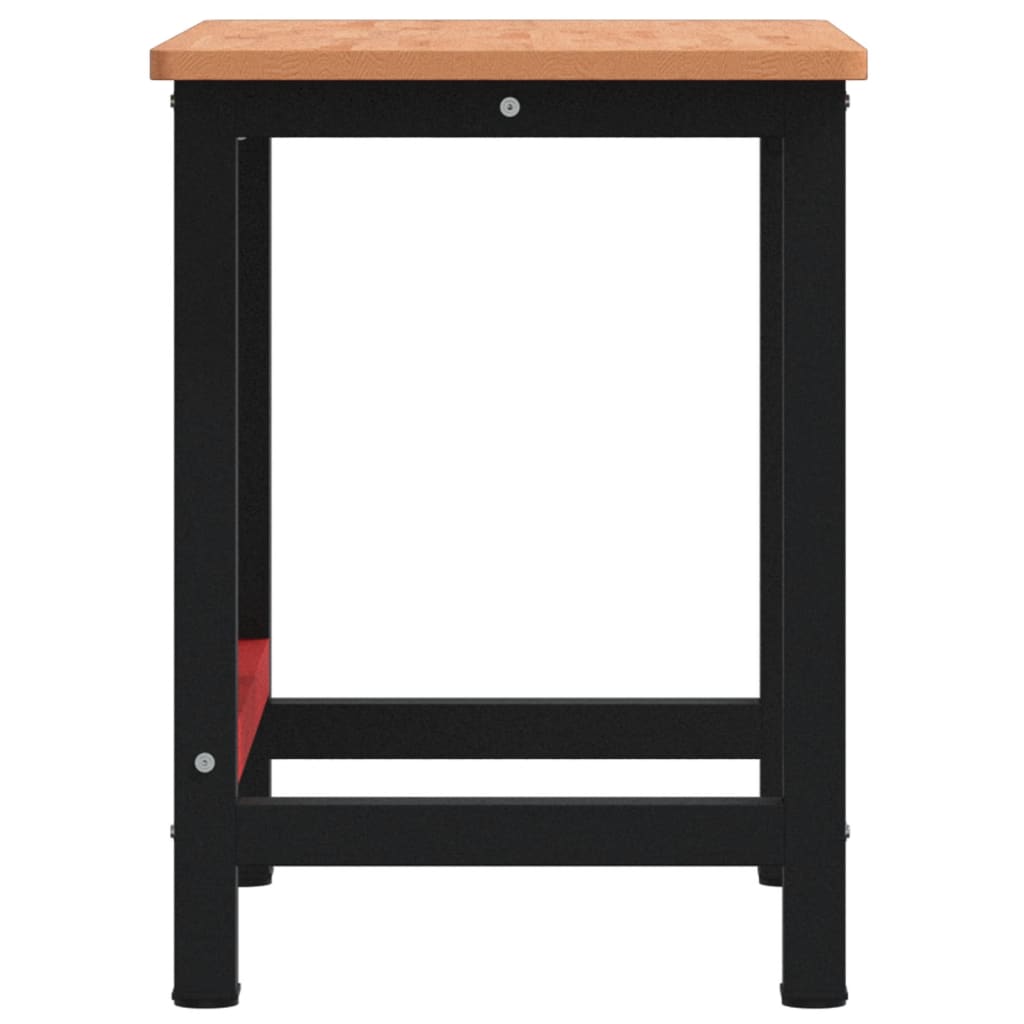 vidaXL Stolik roboczy, 100x60x81,5 cm, prostokątny, lite drewno bukowe