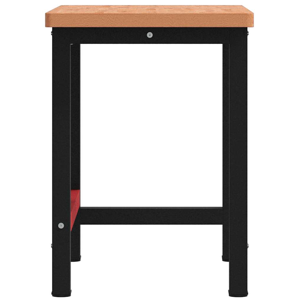 vidaXL Stolik roboczy, 100x60x83 cm, prostokątny, lite drewno bukowe
