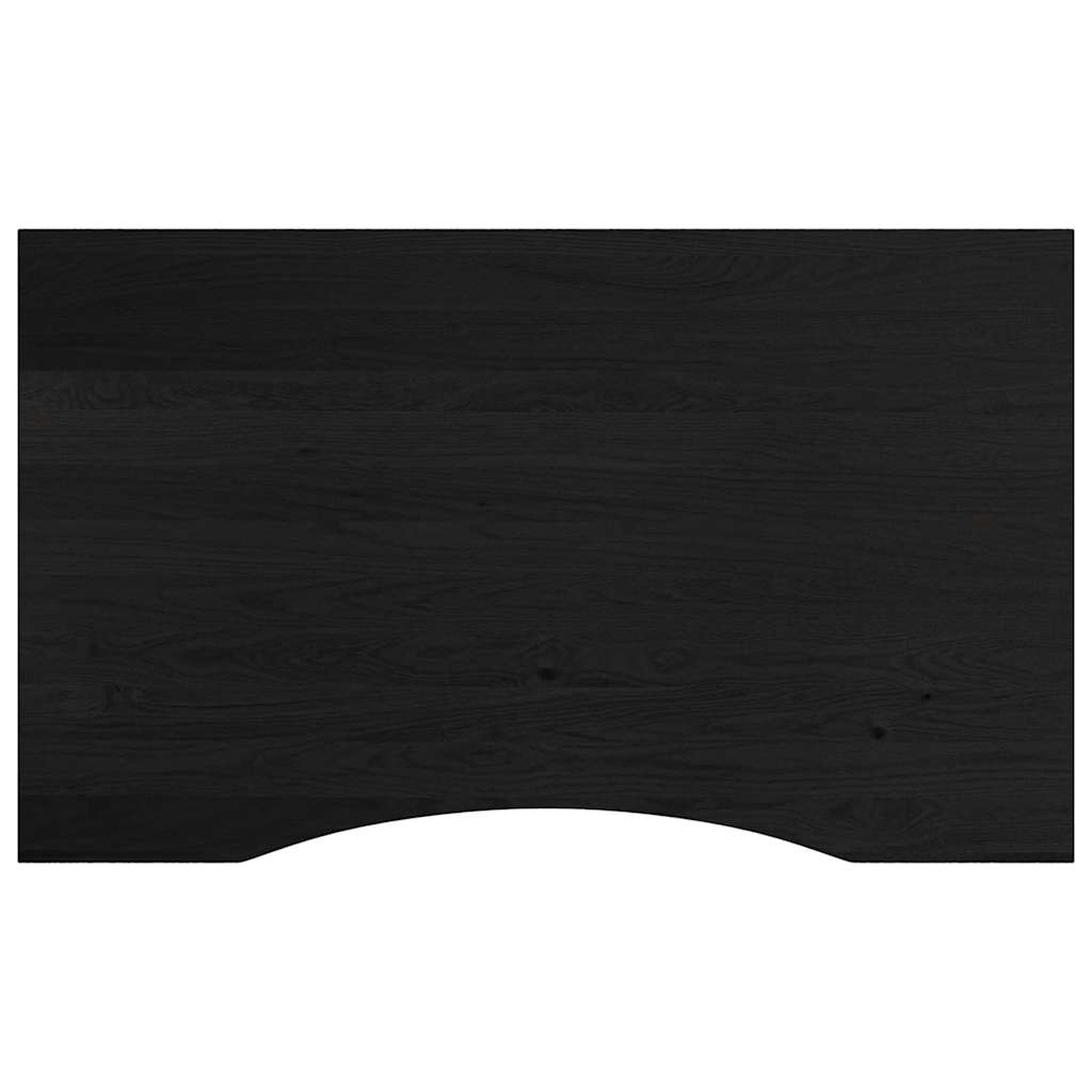 vidaXL Stolik roboczy, ciemny brąz, 100x60x81,5 cm, lite drewno dębowe