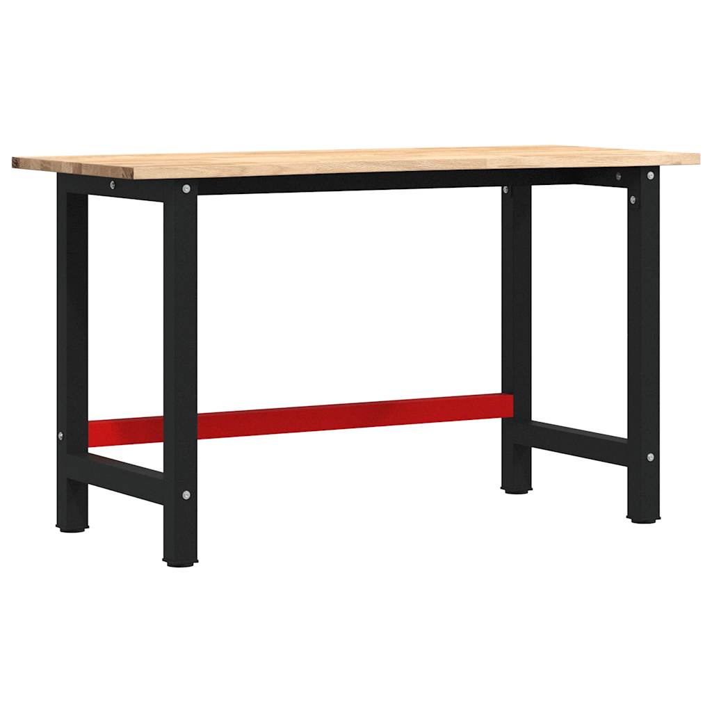 vidaXL Stolik roboczy, 140x60x81,5 cm, lite drewno dębowe