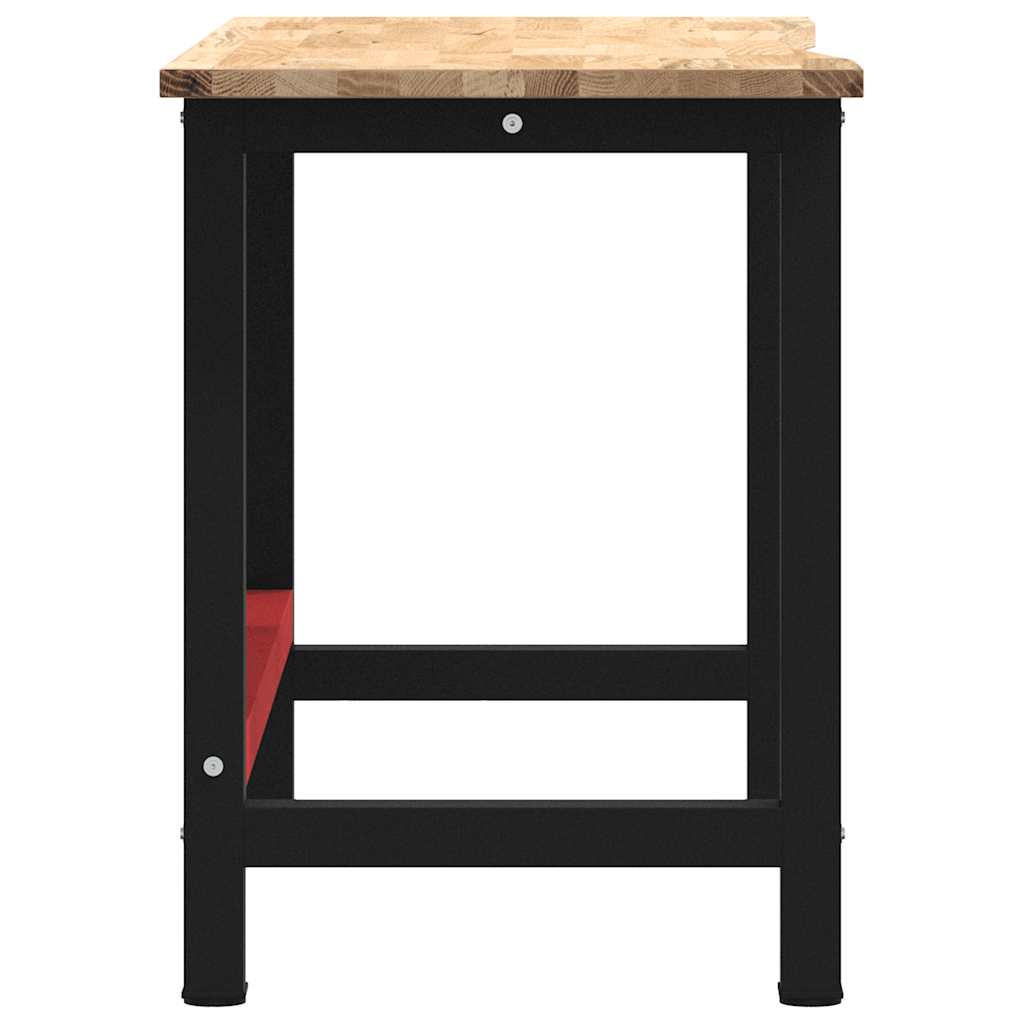 vidaXL Stolik roboczy, 140x60x81,5 cm, lite drewno dębowe