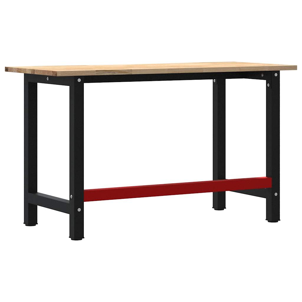 vidaXL Stolik roboczy, 140x60x81,5 cm, lite drewno dębowe
