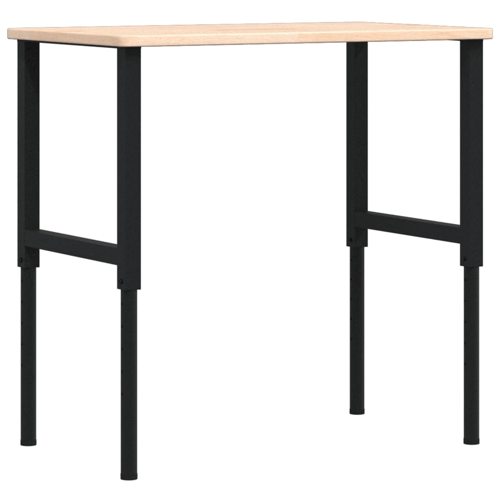 vidaXL Stolik roboczy, 100x60x(71,5-98) cm, prostokątny, drewno dębowe