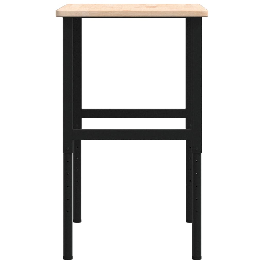 vidaXL Stolik roboczy, 100x60x(71,5-98) cm, prostokątny, drewno dębowe