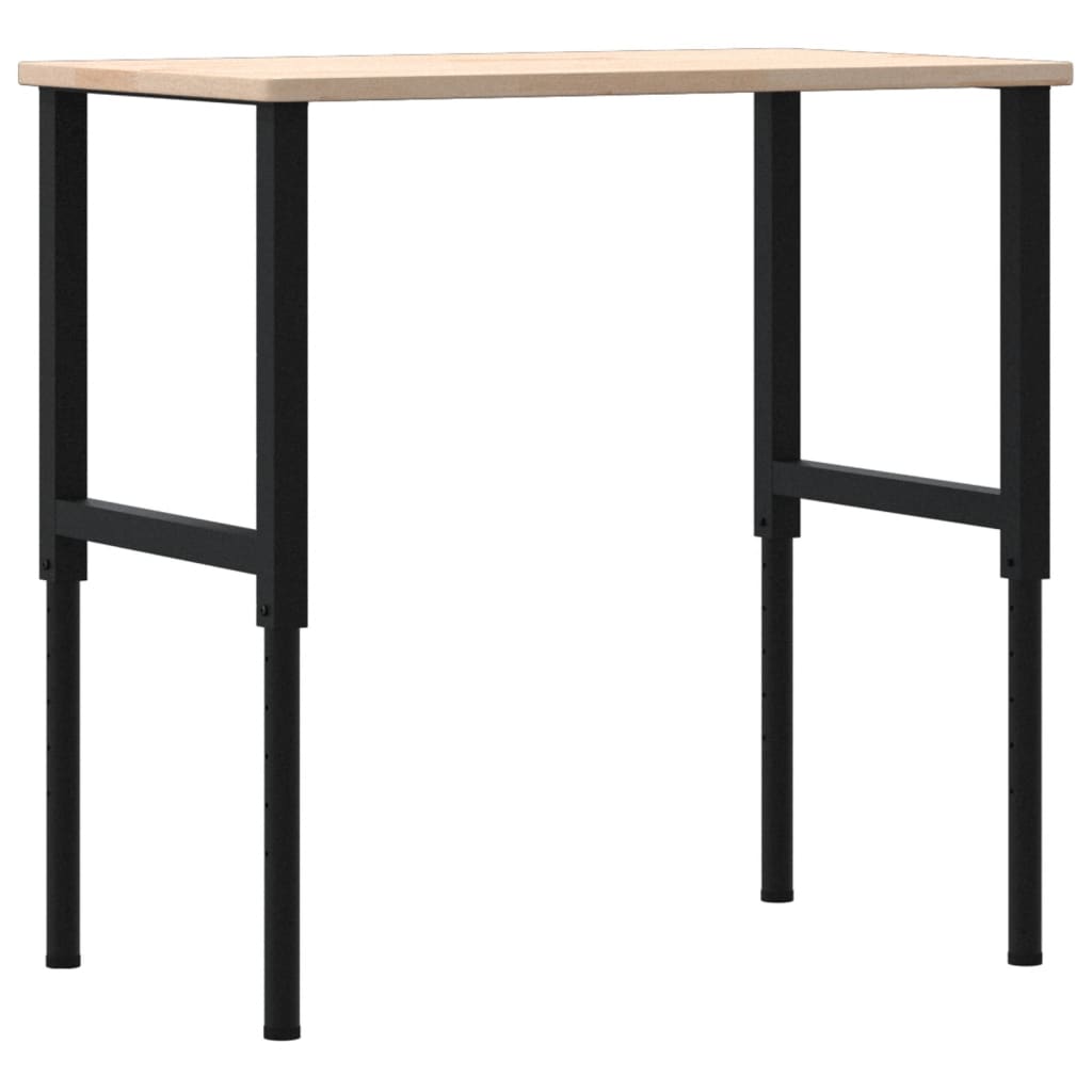 vidaXL Stolik roboczy, 100x60x(71,5-98) cm, prostokątny, drewno dębowe