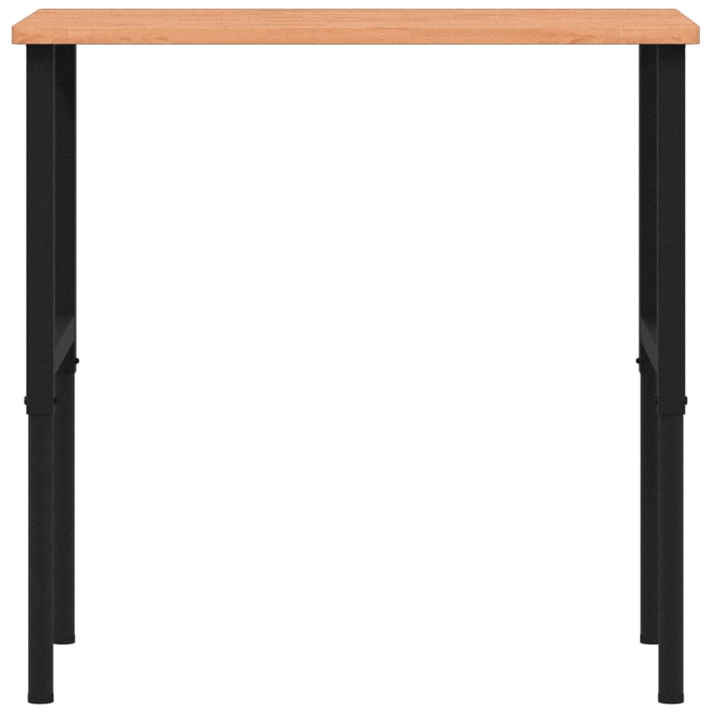 vidaXL Stolik roboczy, 100x60x(71,5-98) cm, prostokątny, drewno bukowe