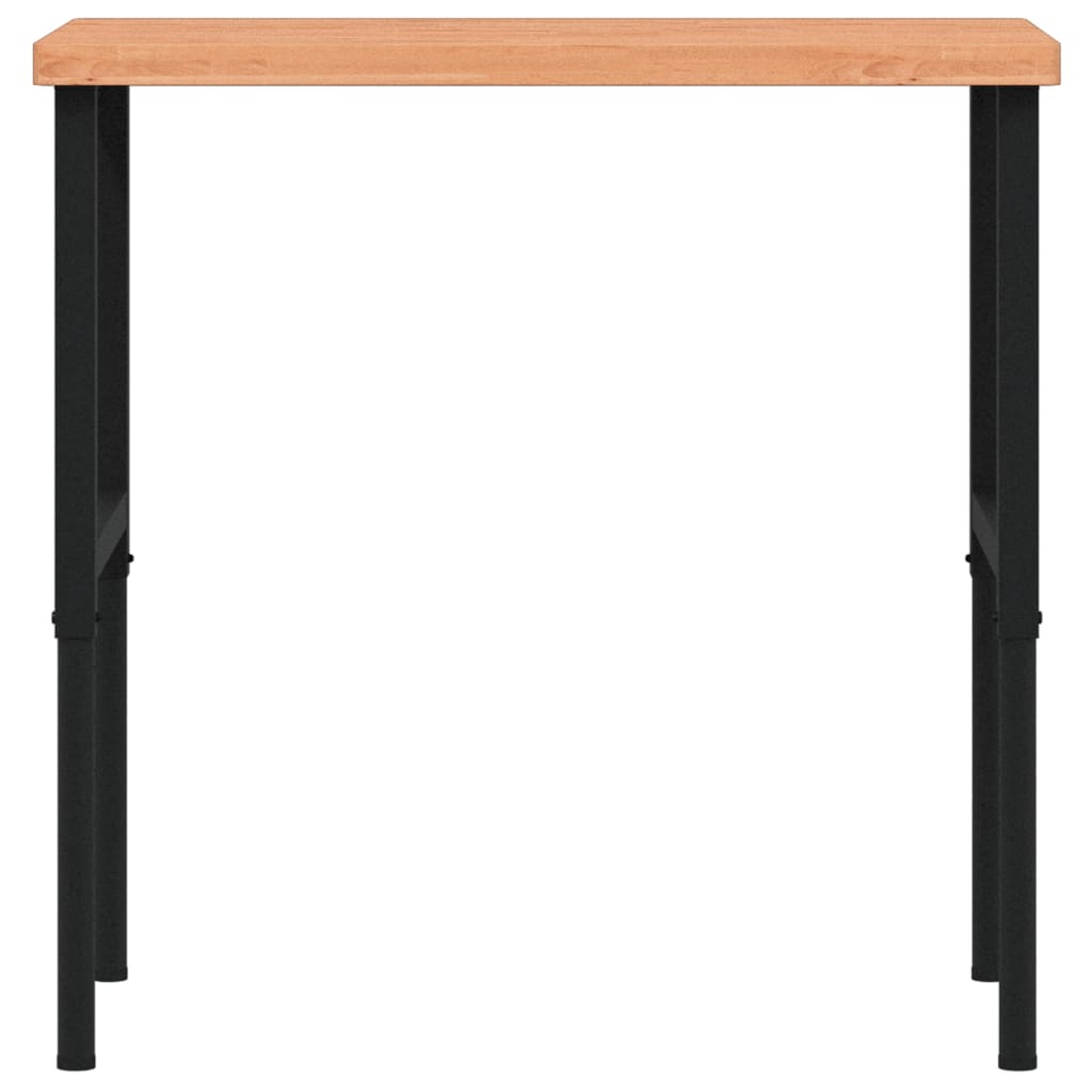 vidaXL Stolik roboczy, 100x60x(73-99,5) cm, prostokątny, drewno bukowe