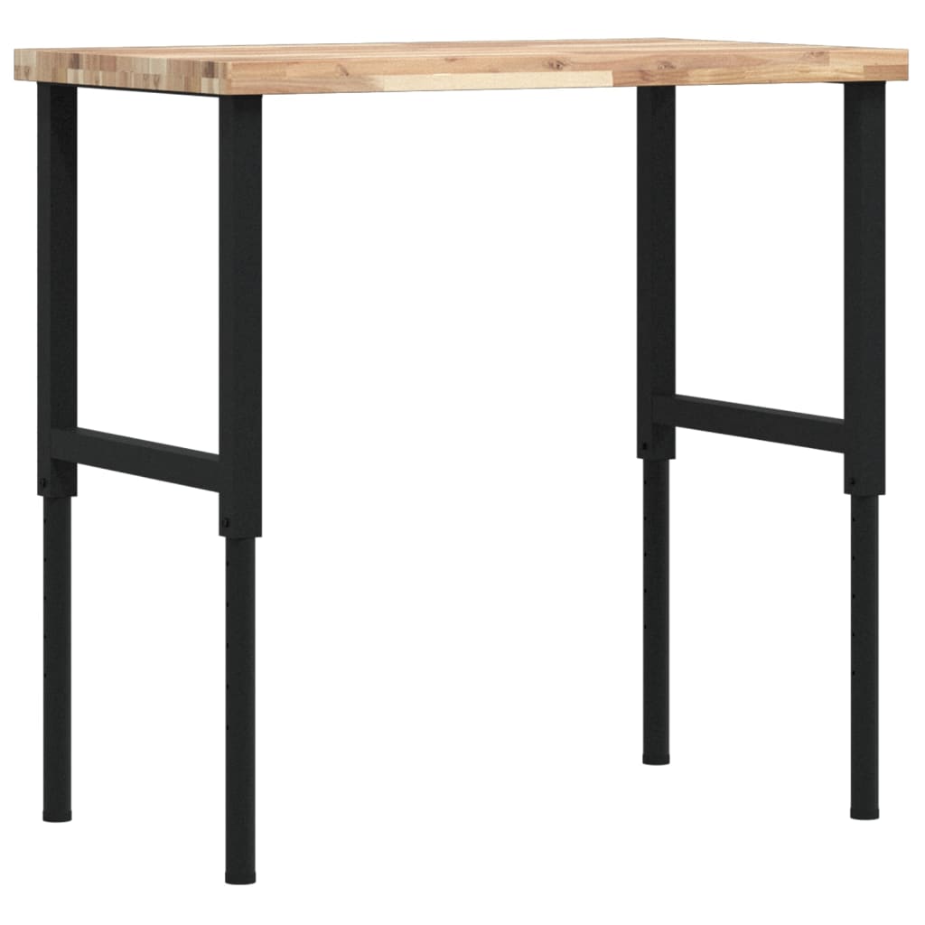 vidaXL Stolik roboczy, 100x60x(73-99,5) cm, prostokątny, akacjowy