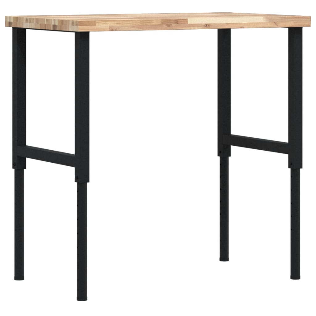 vidaXL Stolik roboczy, 100x60x(73-99,5) cm, prostokątny, akacjowy