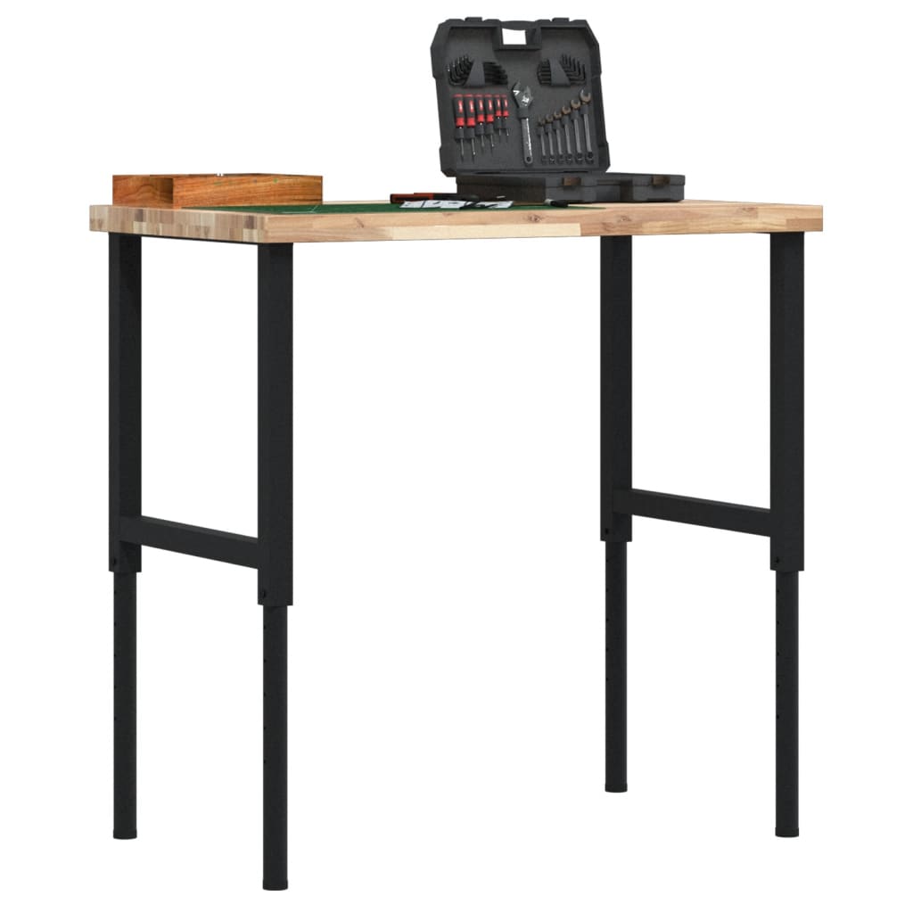 vidaXL Stolik roboczy, 100x60x(73-99,5) cm, prostokątny, akacjowy