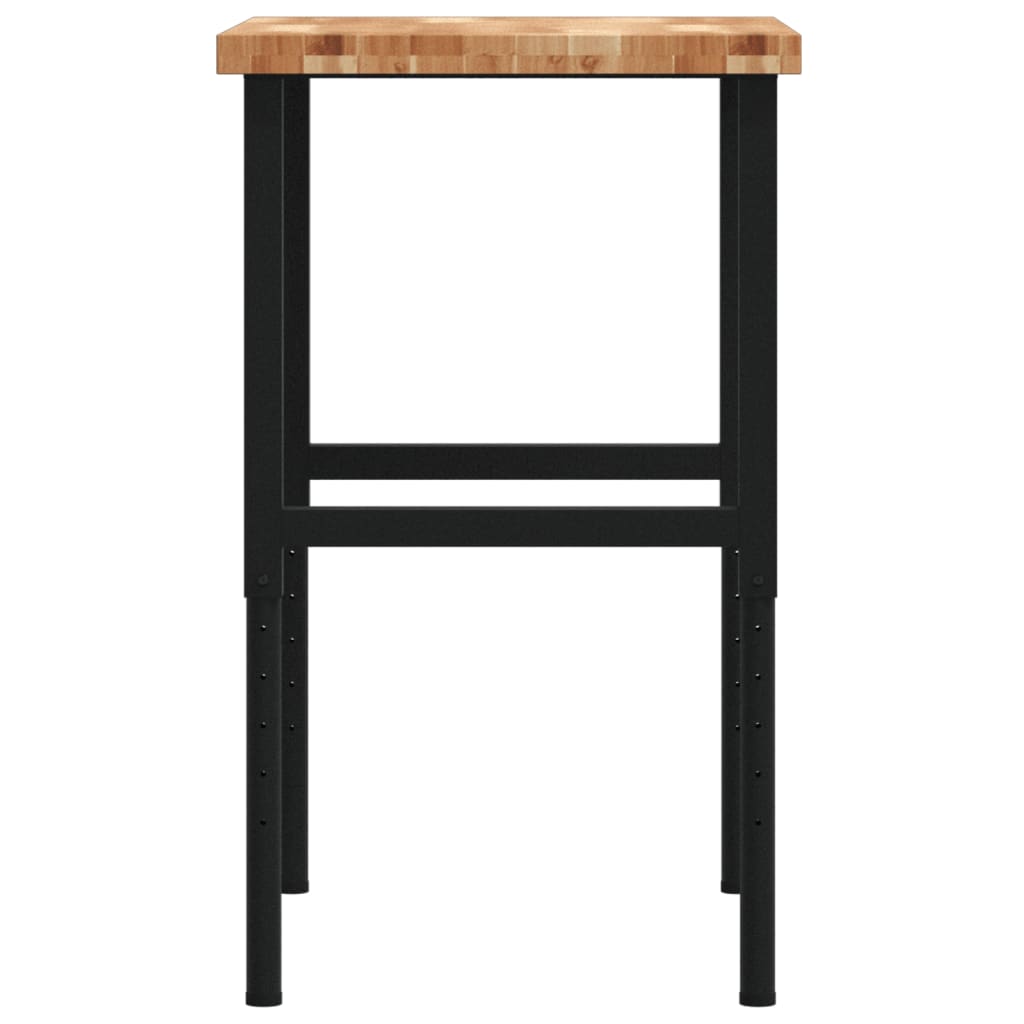 vidaXL Stolik roboczy, 80x60x(73-99,5)cm, prostokątny, drewno akacjowe