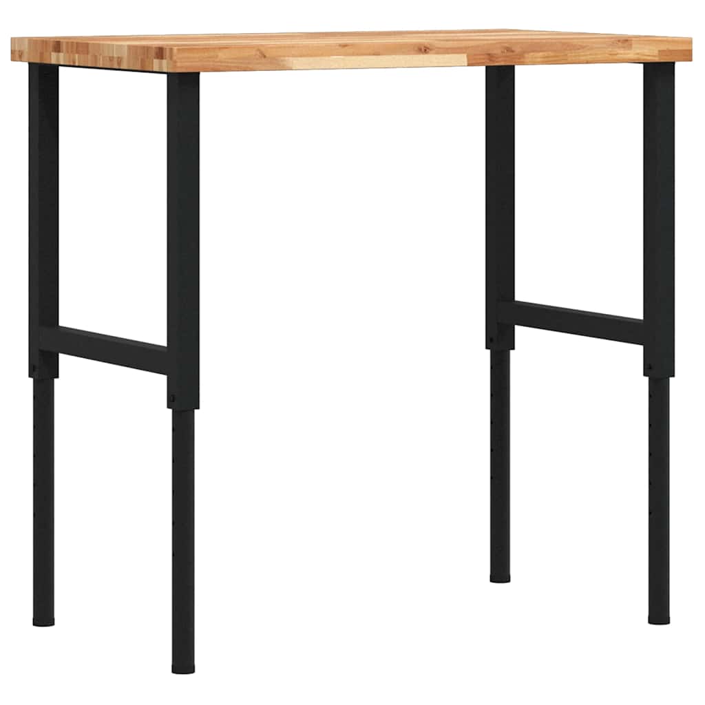 vidaXL Stolik roboczy, 100x60x(73-99,5) cm, prostokątny, akacjowy