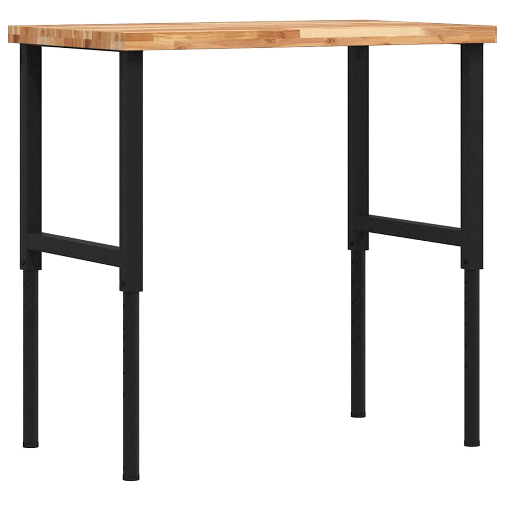 vidaXL Stolik roboczy, 100x60x(73-99,5) cm, prostokątny, akacjowy