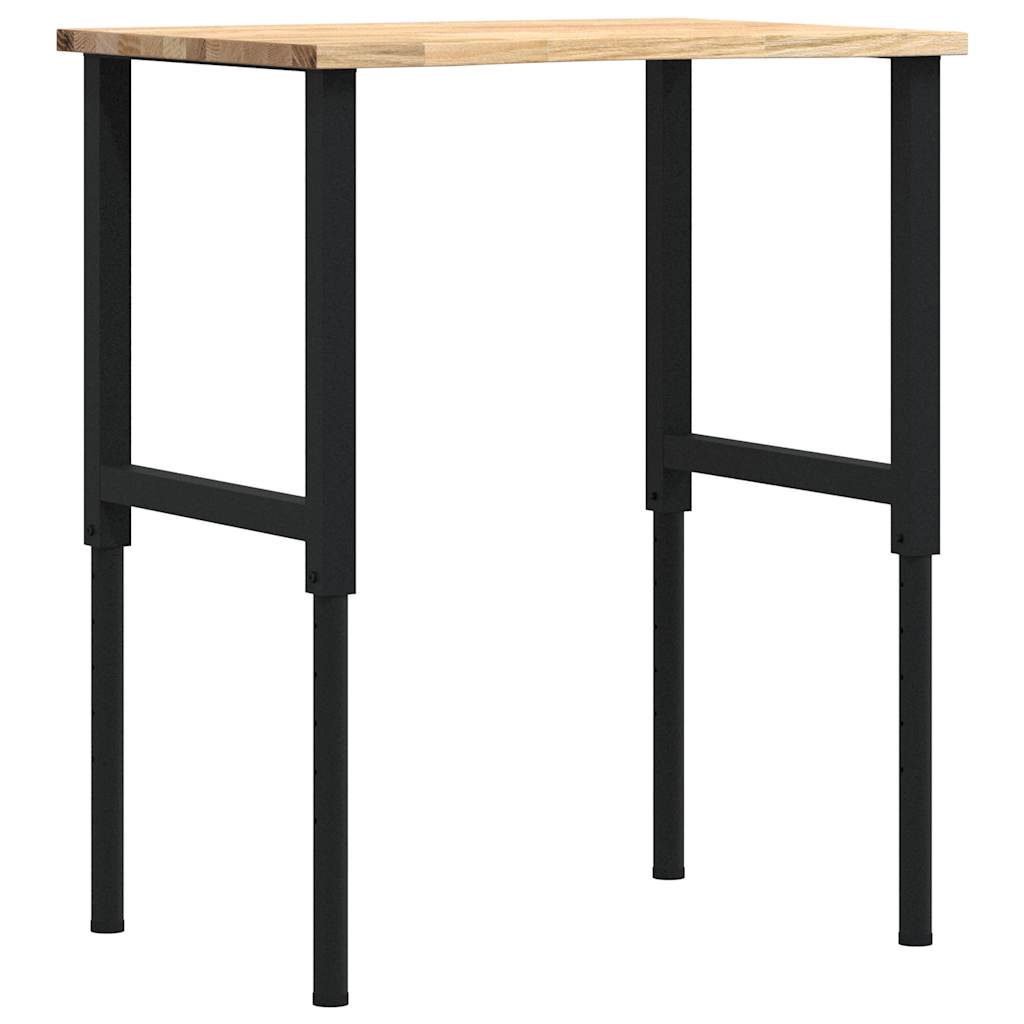 vidaXL Stolik roboczy, 80x60x(71,5-98) cm, drewno dębowe
