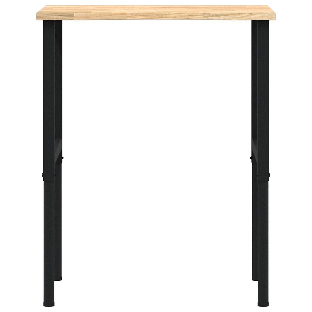 vidaXL Stolik roboczy, 80x60x(71,5-98) cm, drewno dębowe