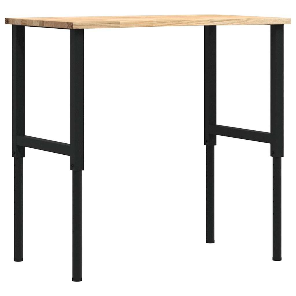 vidaXL Stolik roboczy, 100x60x(71,5-98) cm, drewno dębowe