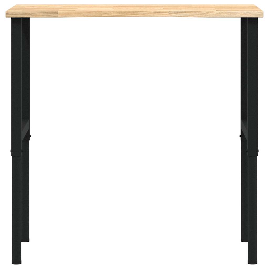 vidaXL Stolik roboczy, 100x60x(71,5-98) cm, drewno dębowe