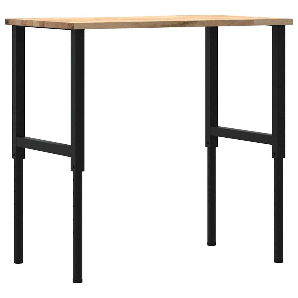 vidaXL Stolik roboczy, 100x60x(71,5-98) cm, drewno dębowe