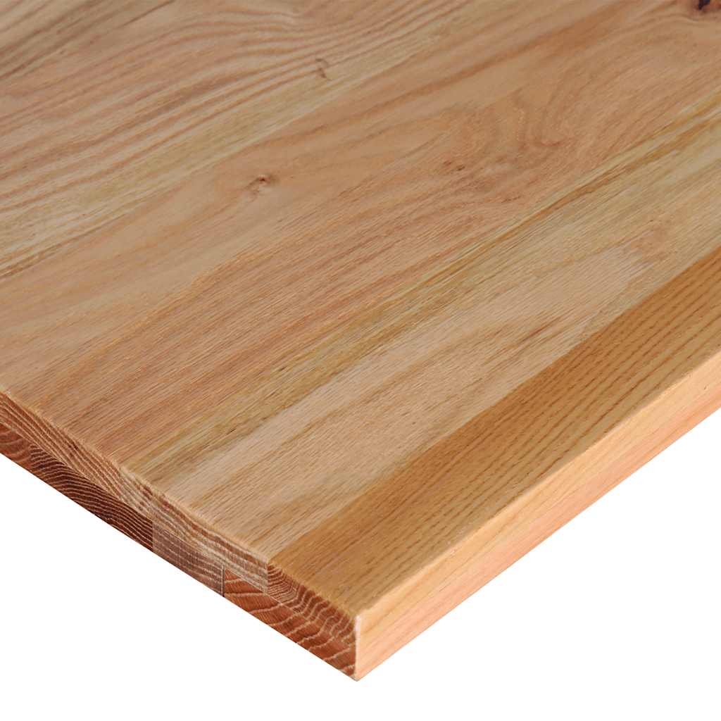 vidaXL Stolik roboczy, jasny brąz, 100x60x(71,5-98) cm, drewno dębowe