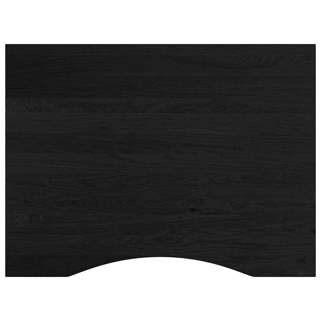 vidaXL Stolik roboczy, ciemny brąz, 80x60x(71,5-98) cm, drewno dębowe