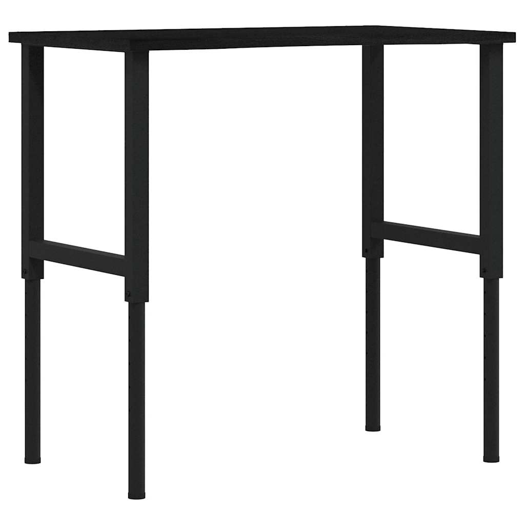 vidaXL Stolik roboczy, ciemny brąz, 100x60x(71,5-98) cm, drewno dębowe