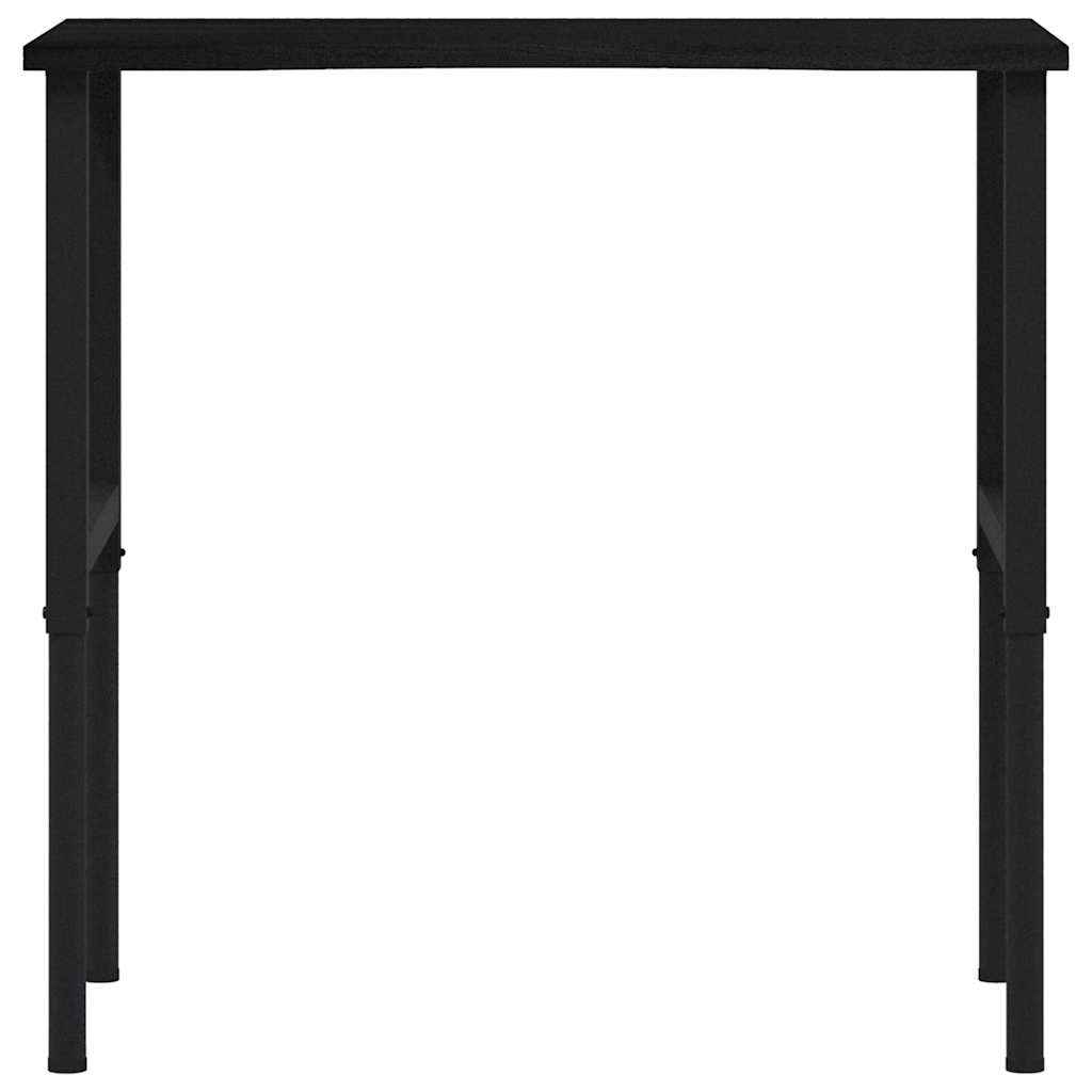 vidaXL Stolik roboczy, ciemny brąz, 100x60x(71,5-98) cm, drewno dębowe