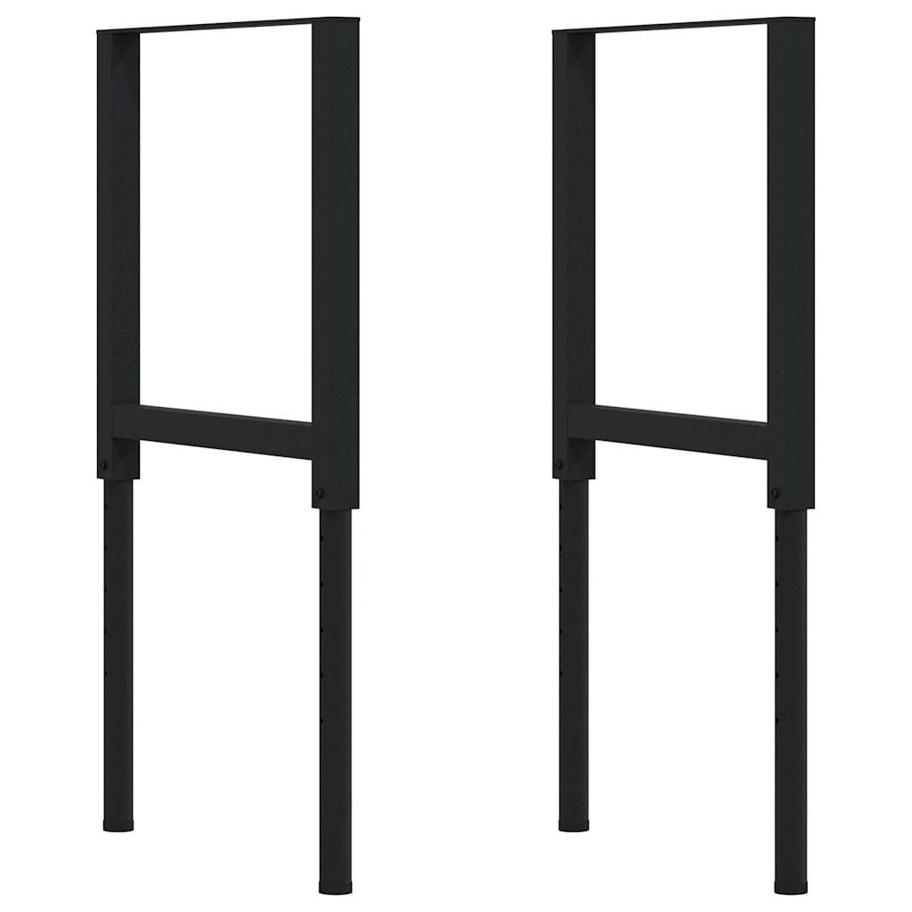 vidaXL Stolik roboczy, ciemny brąz, 100x60x(71,5-98) cm, drewno dębowe