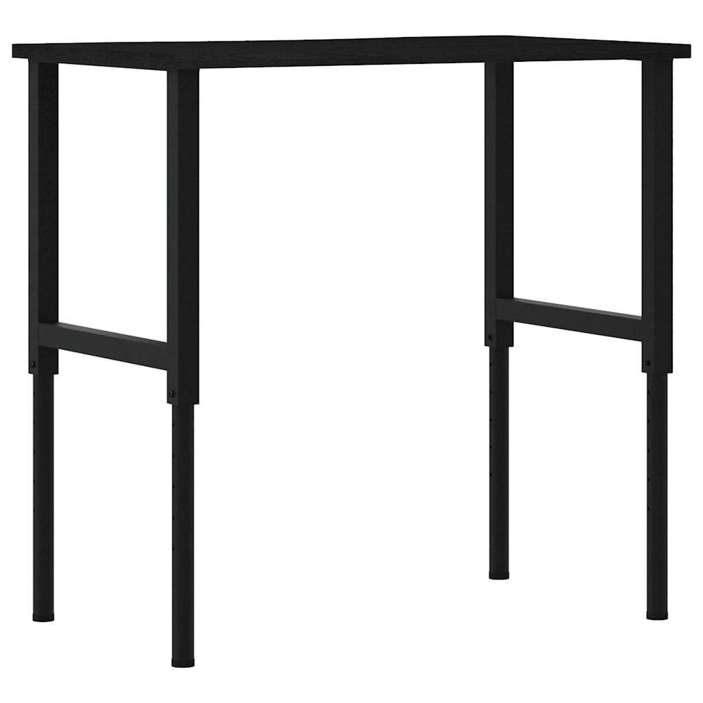 vidaXL Stolik roboczy, ciemny brąz, 100x60x(71,5-98) cm, drewno dębowe