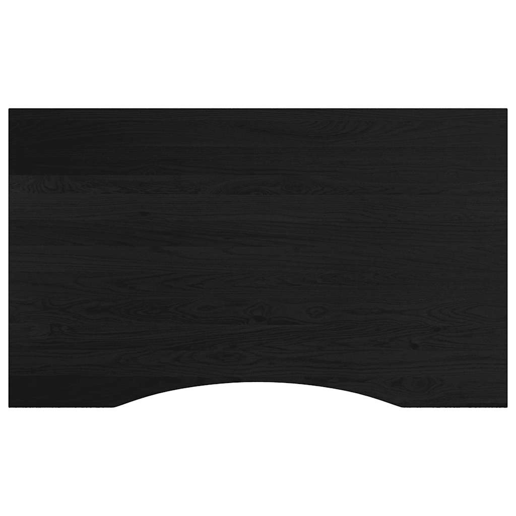 vidaXL Stolik roboczy, ciemny brąz, 100x60x(71,5-98) cm, drewno dębowe