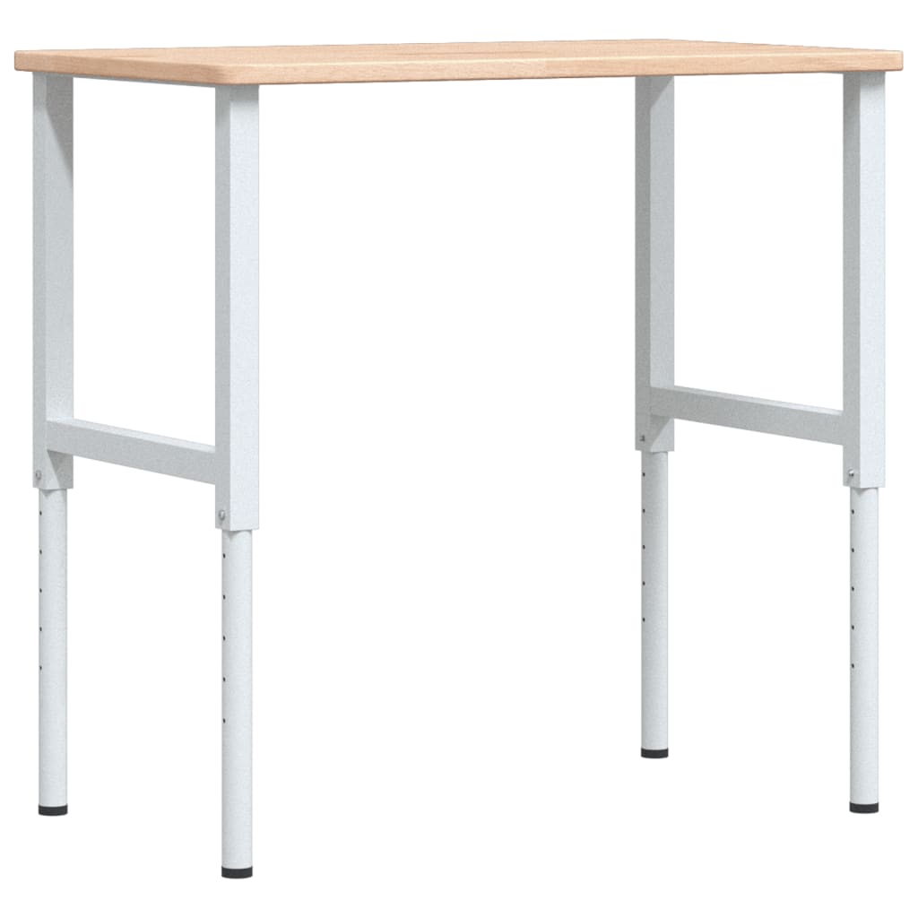 vidaXL Stolik roboczy, 100x60x(71,5-98) cm, drewno dębowe, prostokątny