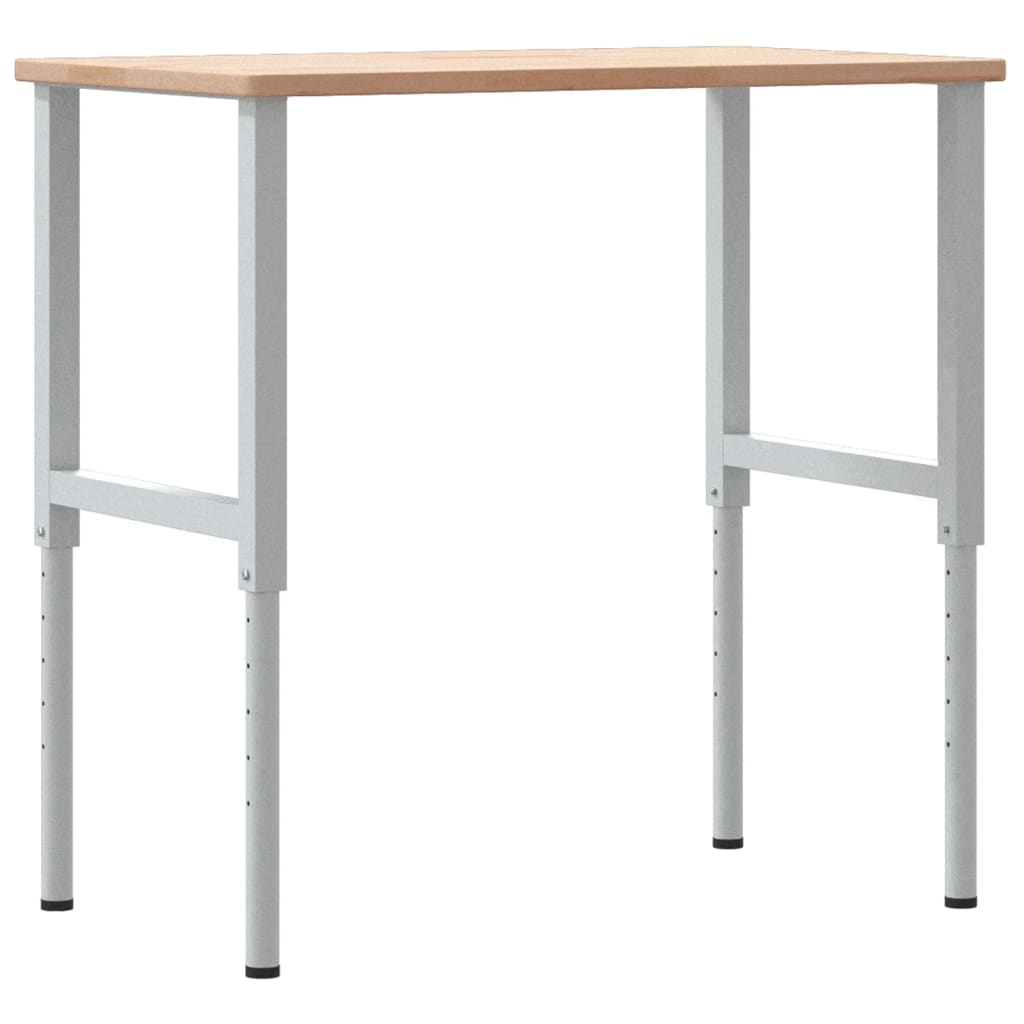 vidaXL Stolik roboczy, 100x60x(71,5-98) cm, drewno dębowe, prostokątny