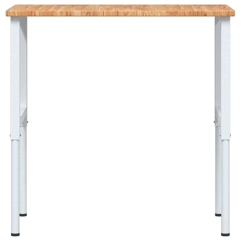 vidaXL Stolik roboczy, jasny brąz, 100x60x(71,5-98) cm, drewno dębowe
