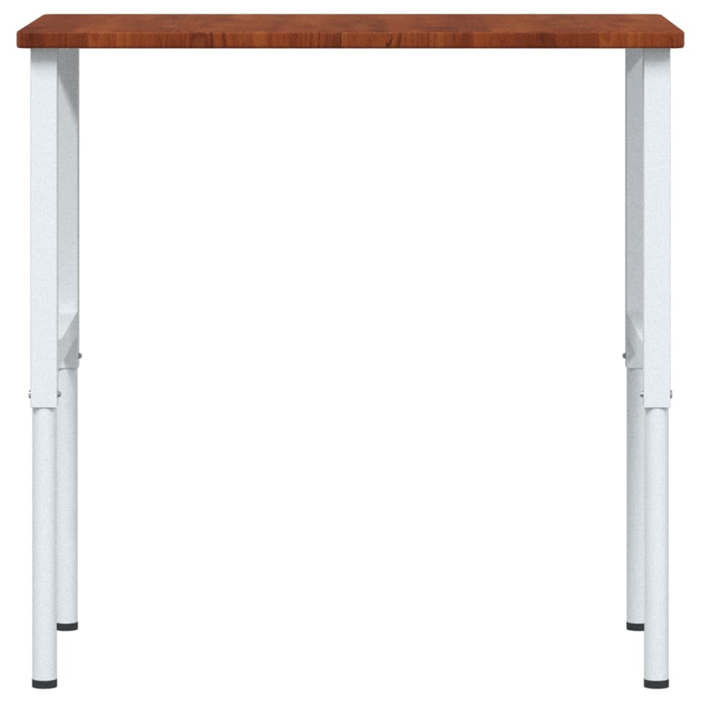 vidaXL Stolik roboczy, ciemny brąz, 100x60x(71,5-98) cm, drewno dębowe