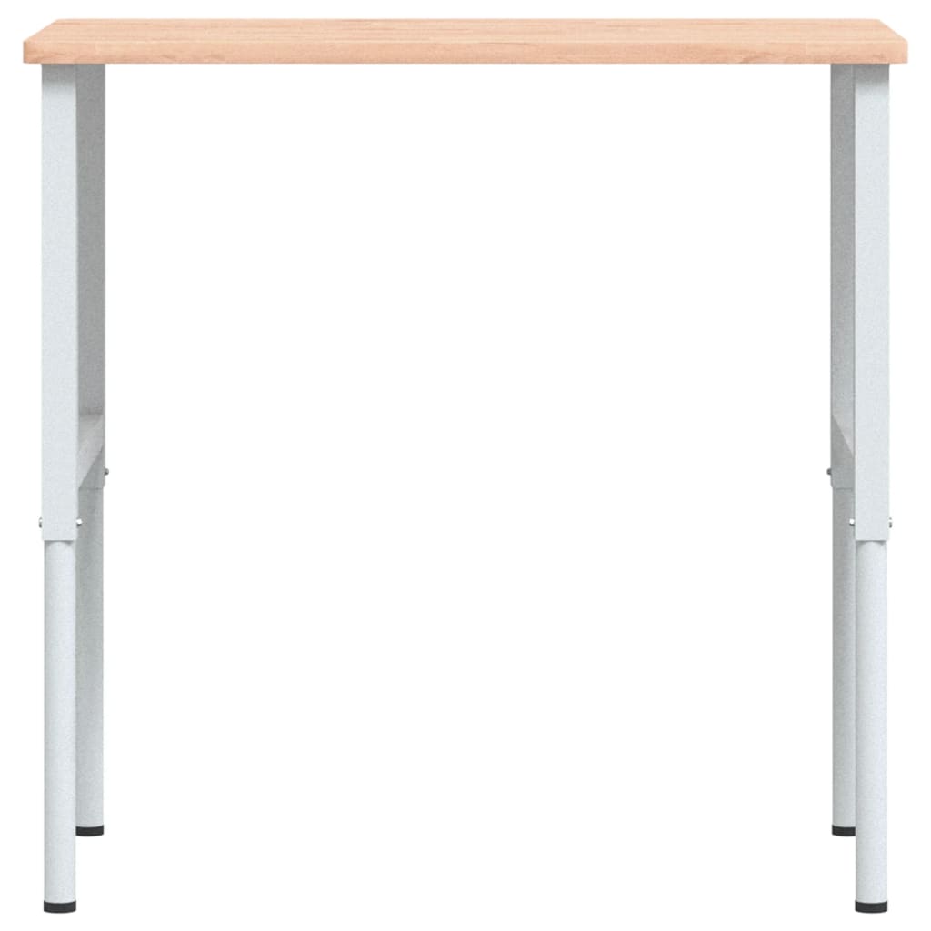 vidaXL Stolik roboczy, 100x60x(71,5-98) cm, prostokątny, drewno bukowe