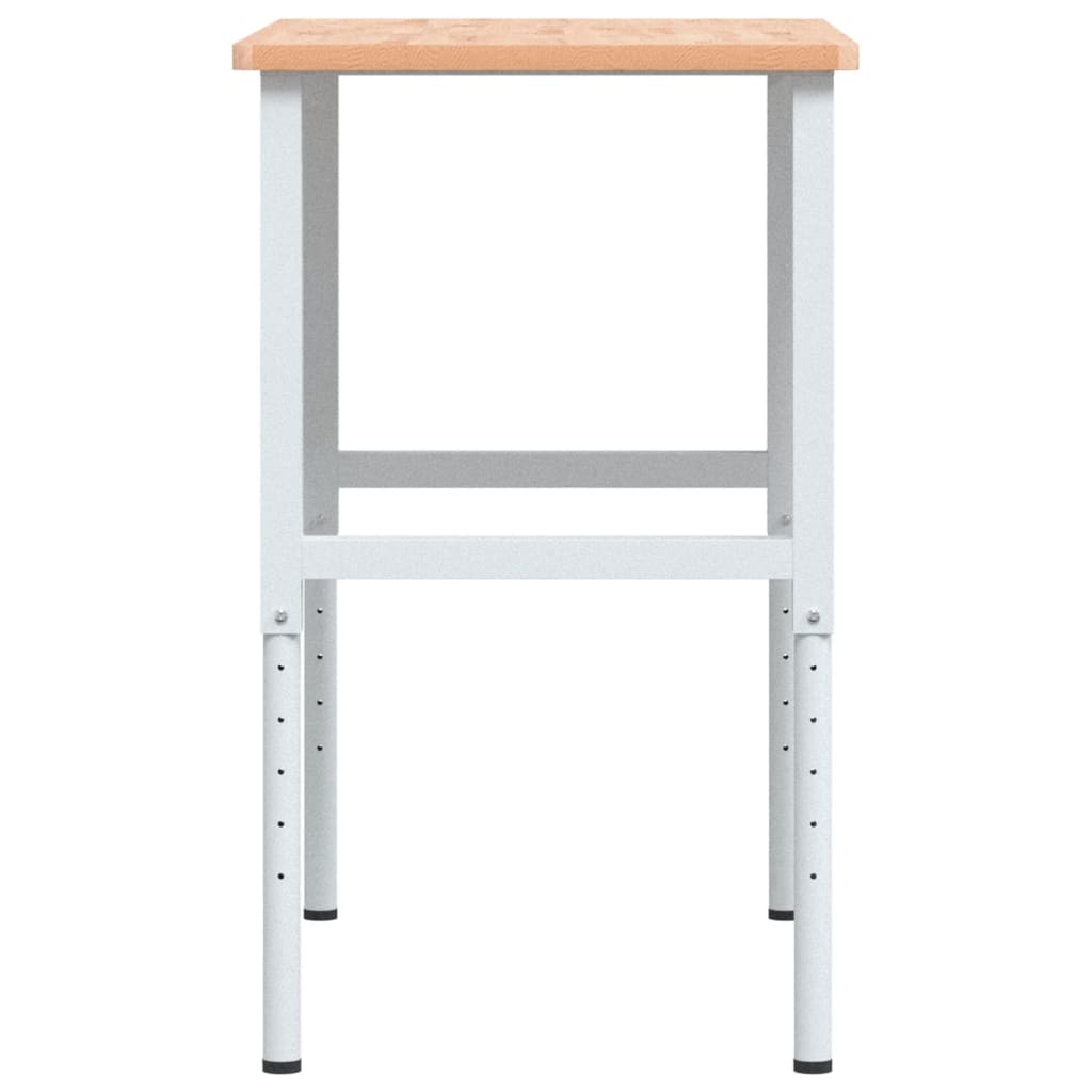 vidaXL Stolik roboczy, 100x60x(71,5-98) cm, prostokątny, drewno bukowe