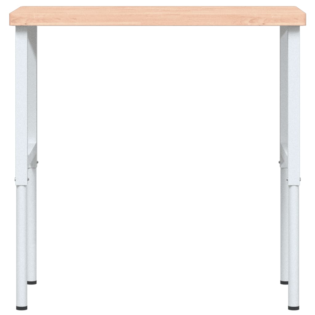 vidaXL Stolik roboczy, 100x60x(73-99,5) cm, prostokątny, drewno bukowe
