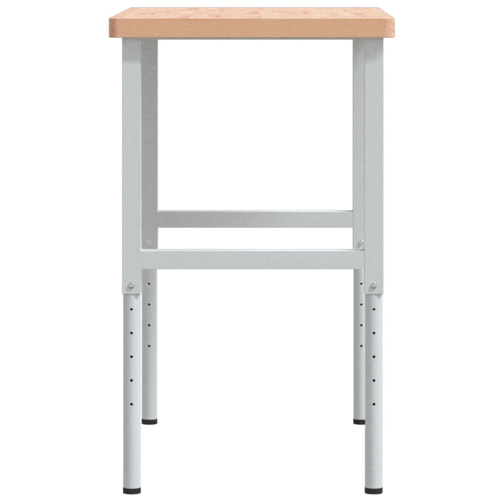 vidaXL Stolik roboczy, 100x60x(73-99,5) cm, prostokątny, drewno bukowe