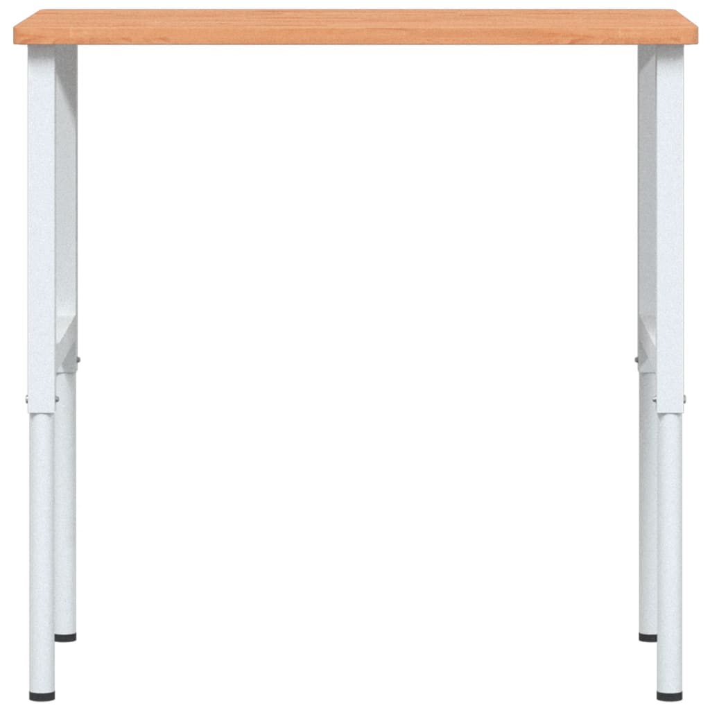 vidaXL Stolik roboczy, 100x60x(71,5-98) cm, prostokątny, drewno bukowe