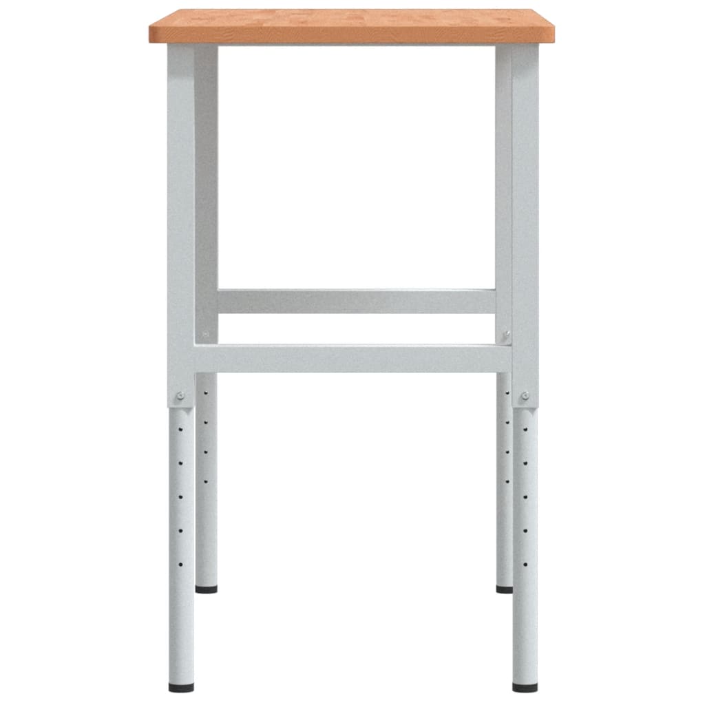 vidaXL Stolik roboczy, 100x60x(71,5-98) cm, prostokątny, drewno bukowe
